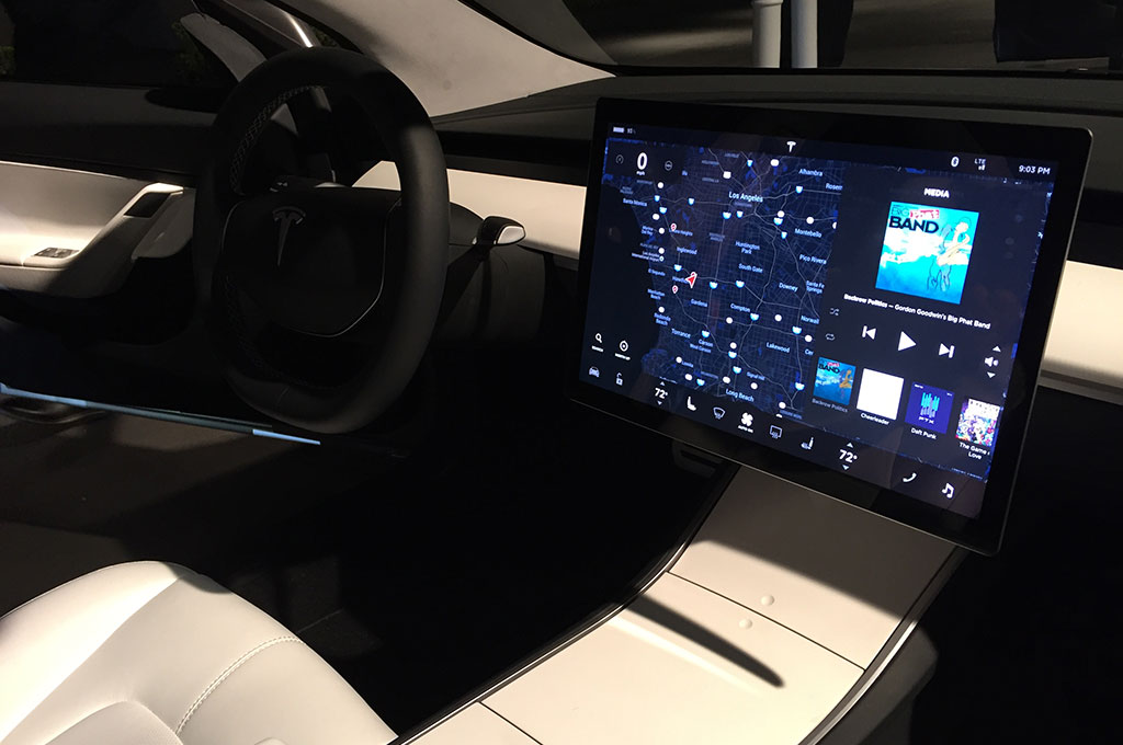 Tesla Model 3 Interior'