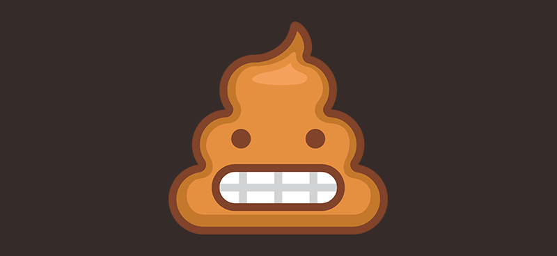 An adorable poo emoji gins widely back at you