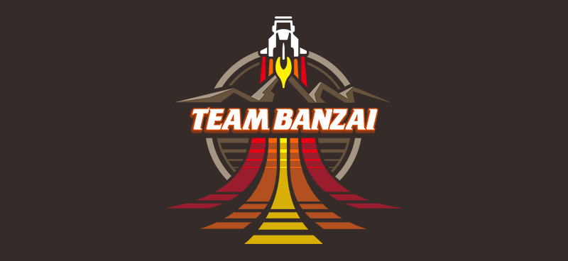 My own retro take on the Team Banzai logo from the 80's film Buckaroo Banzai